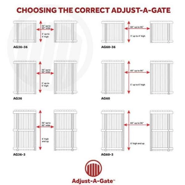 Adjust-A-Gate Original Series 36 in. - 60 in. Wide Gate Opening, Steel Gate Frame Kit 5 Adjust-A-Gate Original Series 36 in. - 60 in. Wide Gate Opening, Steel Gate Frame Kit - Image 3