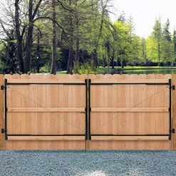 Adjust-A-Gate 3-Rail 60 in. H/60 in.- 96 in. W Kit-Contractor Series Double Drive Kit