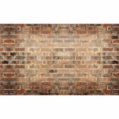 Biggies Brick View - Weather Proof Scene for Window Wells or Wall Mural - 120 in. x 60 in.