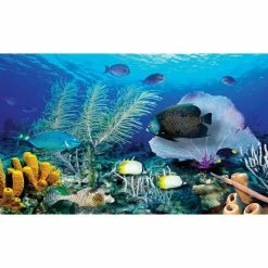 Biggies Ocean View - Weather Proof Scene for Window Wells or Wall Mural - 80 in. x 40 in.