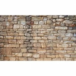 Biggies Stone View - Weather Proof Scene for Window Wells or Wall Mural - 120 in. x 60 in
