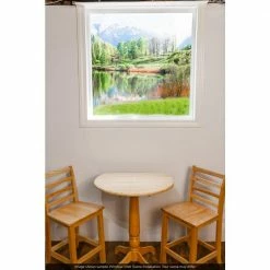 Biggies Woods View - Weather Proof Scene for Window Wells or Wall Mural - 100 in. x 60 in. -Biggie Sales biggies window wells accessories bg ww wds 100 c3 1000