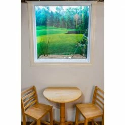Biggies Waterwheel View - Weather Proof Scene for Window Wells or Wall Mural - 80 in. x 40 in. -Biggie Sales biggies window wells accessories bg ww wwl 80 c3 1000
