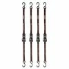 Husky 12 ft. x 1 in. Ratchet Tie Down with S Hook (4-Pack) -Biggie Sales blacks husky ratchet straps fh0829 64 1000