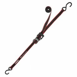 Husky 12 ft. x 1 in. Ratchet Tie-Down Straps with S-Hook (4-Pack) -Biggie Sales blacks husky ratchet straps fh0829 a0 1000