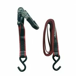 Husky 16 ft. x 1.25 in. Ratchet Tie-Down Straps with S-Hook (2-Pack) -Biggie Sales blacks husky ratchet straps fh0935e 4f 1000