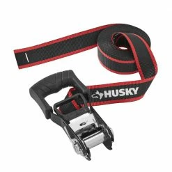 Husky 1-1/4 in. x 16 ft. Endless Loop Ratchet Tie-Down Strap 19 Husky 1-1/4 in. x 16 ft. Endless Loop Ratchet Tie-Down Strap -Biggie Sales blacks husky tie down hardware accessories fh0881 31 1000