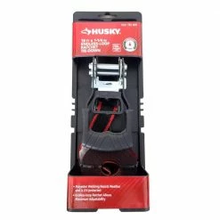 Husky 1-1/4 in. x 16 ft. Endless Loop Ratchet Tie-Down Strap
