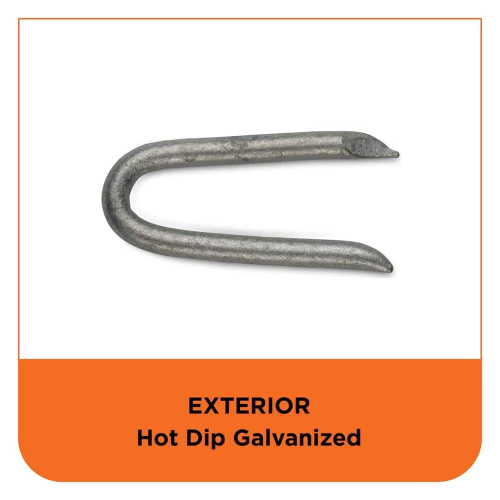 PRO-FIT 1-1/4 in. Hot Dipped Galvanized Fence Staple 1 lb. (81-Count) 6 PRO-FIT 1-1/4 in. Hot Dipped Galvanized Fence Staple 1 lb. (81-Count) - Image 4
