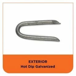 PRO-FIT 1-1/2 in. Hot Dipped Galvanized Fence Staple 1 lb. (71-Count) -Biggie Sales metallics pro fit composite fasteners 50098 1f 1000