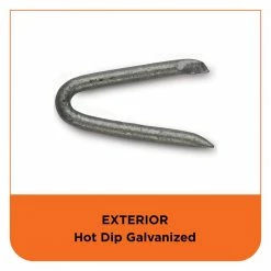 PRO-FIT 3/4 in. Hot Dipped Galvanized Poultry Net Staple 1 lb. (413-Count) -Biggie Sales metallics pro fit composite fasteners 51038 1f 1000