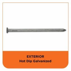 PRO-FIT 10 in. 50 lbs. Hot Dipped Galvanized Common Spike Nail (150-Count) -Biggie Sales metallics pro fit composite fasteners 54272 44 1000