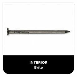 PRO-FIT 2-1/2 in. (8D) Brite Smooth Common Nail 1 lb. (100-Count) -Biggie Sales pro fit common nails 53158 44 1000