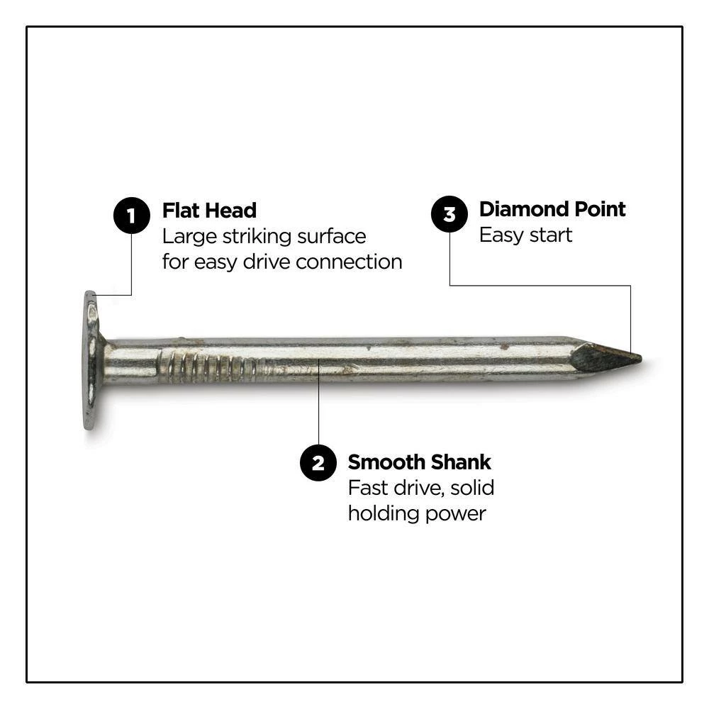 PRO-FIT 3 in. (10D) Brite Smooth Common Nail 5 lbs. (325-Count) 5 PRO-FIT 3 in. (10D) Brite Smooth Common Nail 5 lbs. (325-Count) - Image 3