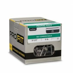 PRO-FIT 3-1/2 in. (16D) Brite Smooth Common Nail 5 lbs. (230-Count) 11 PRO-FIT 3-1/2 in. (16D) Brite Smooth Common Nail 5 lbs. (230-Count) -Biggie Sales pro fit common nails 53195 1f 1000