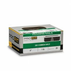 PRO-FIT 4 in. (20D) Brite Smooth Common Nail 1 lb. (29-Count) -Biggie Sales pro fit common nails 53208 1f 1000