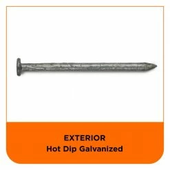 PRO-FIT 2-1/2 in. (8D) Hot Dipped Galvanized Smooth Common Nail 1 lb. (93-Count) -Biggie Sales pro fit common nails 54158 44 1000