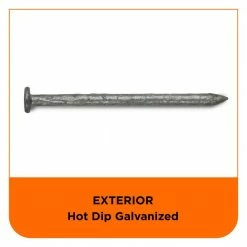 PRO-FIT 3 in. (10D) Hot Dipped Galvanized Smooth Common Nail 5 lbs. (315-Count) -Biggie Sales pro fit common nails 54175 44 1000