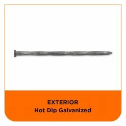 PRO-FIT 6 in. 25 lbs. (60D) Hot Dipped Galvanized Spiral Landscape Spike (325-Count) -Biggie Sales pro fit composite fasteners 33249 44 1000