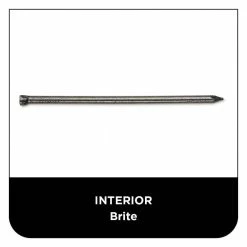 PRO-FIT 3 in. (10D) Brite Finish Nail 1 lb. (122-Count) -Biggie Sales pro fit finishing nails 58178 44 1000