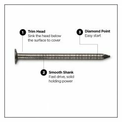 PRO-FIT 1-1/2 in. Brite Ring Shank Underlayment Nail 1 lb. (310-Count) -Biggie Sales pro fit flooring nails 84098 4f 1000