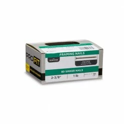 PRO-FIT 2-3/8 in. (8D) Vinyl Coated Sinker 1 lb. (141-Count) 11 PRO-FIT 2-3/8 in. (8D) Vinyl Coated Sinker 1 lb. (141-Count) -Biggie Sales pro fit framing nails 65158 1f 1000