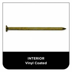 PRO-FIT 3-1/4 in. (16D) Vinyl Coated Sinker 1 lb. (62-Count) -Biggie Sales pro fit framing nails 65198 44 1000