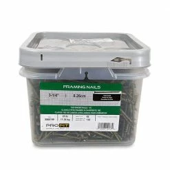 PRO-FIT 3-1/4 in. (16D) Vinyl Coated Sinker 25 lbs. (1550-Count) -Biggie Sales pro fit framing nails 65199 1f 1000