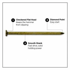 PRO-FIT 3-1/4 in. (16D) Vinyl Coated Sinker 25 lbs. (1550-Count) -Biggie Sales pro fit framing nails 65199 4f 1000