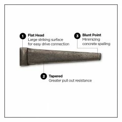 PRO-FIT 1-1/2 in. (4D) Brite Cut Masonry Nail 1 lb. (77-Count) -Biggie Sales pro fit framing nails 93098 4f 1000