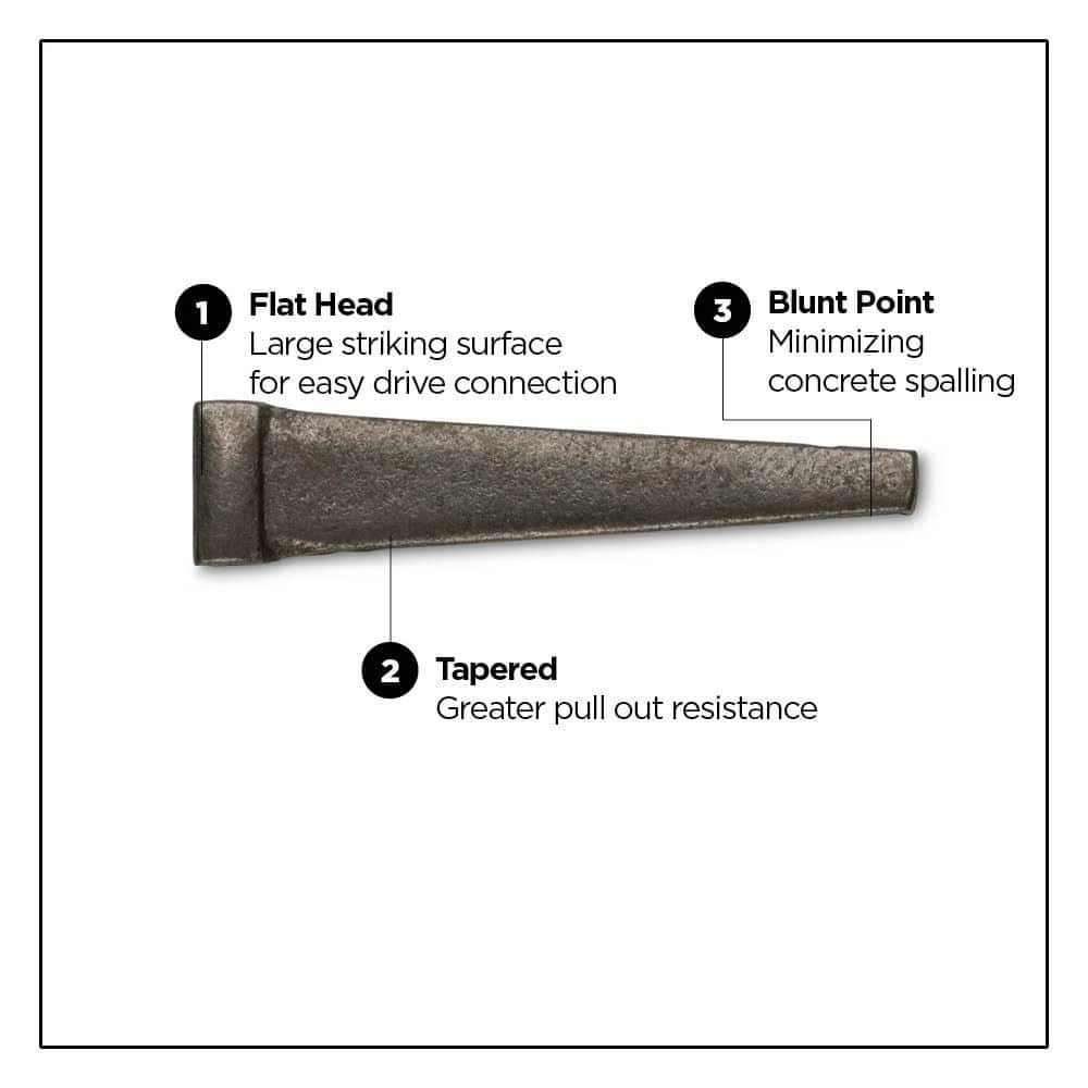 PRO-FIT 3 in. (10D) Brite Cut Masonry Nail 1 lbs. (29-Count) 5 PRO-FIT 3 in. (10D) Brite Cut Masonry Nail 1 lbs. (29-Count) - Image 3