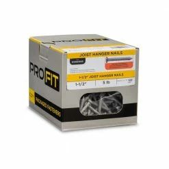 PRO-FIT 1-1/2 in. (4D) Hot Dipped Galvanized Joist Hanger 5 lbs. (600 Count) -Biggie Sales pro fit joist hanger nails 96095 1f 1000
