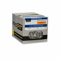 PRO-FIT 1-1/4 in. Electro-Galvanized Metal Roofing Nails (5 lbs./Box) 11 PRO-FIT 1-1/4 in. Electro-Galvanized Metal Roofing Nails (5 lbs./Box) -Biggie Sales pro fit roofing nails 132075 1f 1000