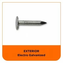 PRO-FIT 1-1/4 in. Electro-Galvanized Metal Roofing Nails (5 lbs./Box) 12 PRO-FIT 1-1/4 in. Electro-Galvanized Metal Roofing Nails (5 lbs./Box) -Biggie Sales pro fit roofing nails 132075 44 1000