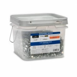PRO-FIT 1-1/4 in. Electro Galvanized Roofing Nail 25 lbs. (5225-Count) -Biggie Sales pro fit roofing nails 132079 1f 1000