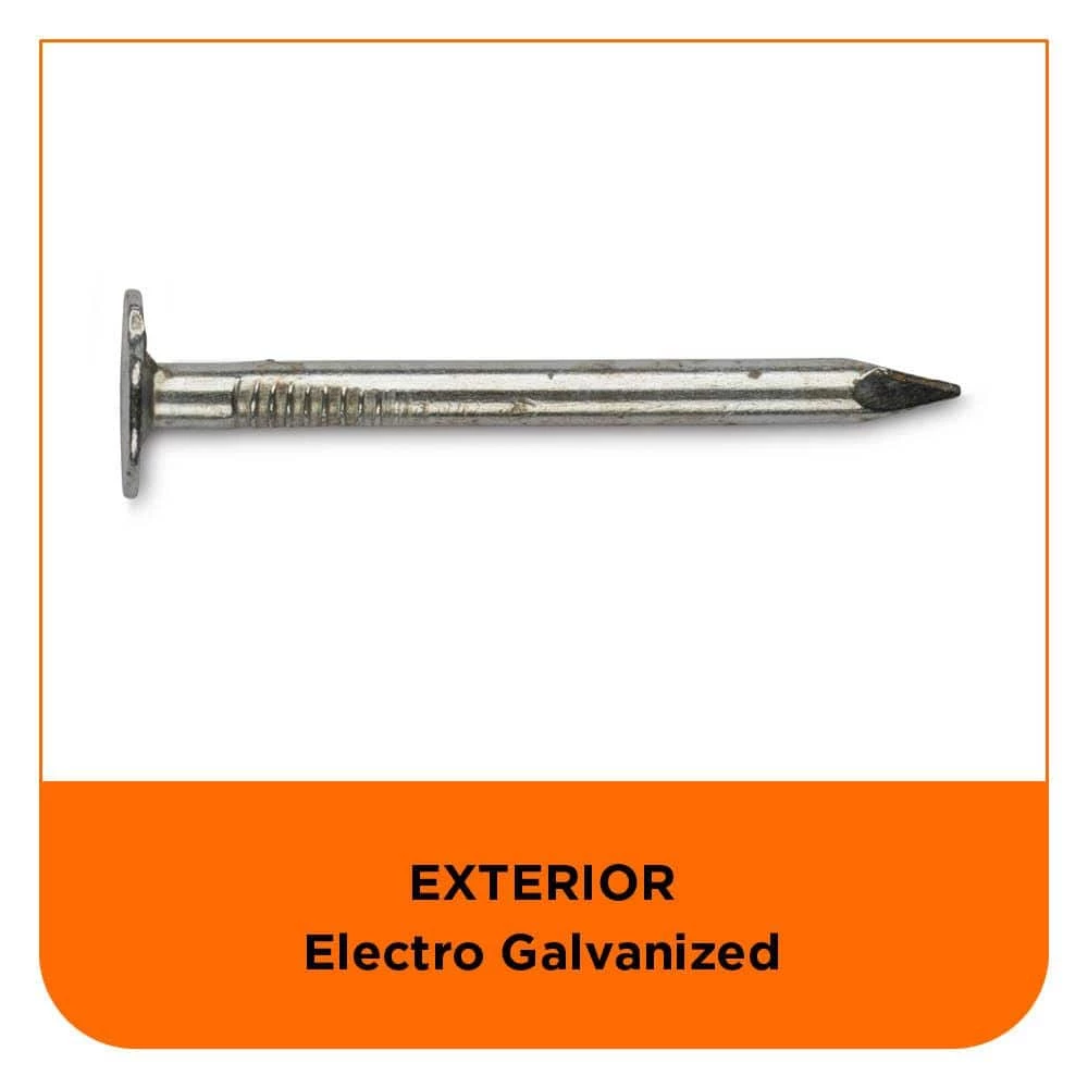 PRO-FIT 1-1/2 in. Electro-Galvanized Metal Roofing Nails (5 lbs./Box) 7 PRO-FIT 1-1/2 in. Electro-Galvanized Metal Roofing Nails (5 lbs./Box) - Image 5