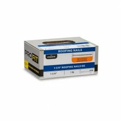 PRO-FIT 1-1/2 in. Electro Galvanized Roofing Nail 1 lb. (194-Count) 11 PRO-FIT 1-1/2 in. Electro Galvanized Roofing Nail 1 lb. (194-Count) -Biggie Sales pro fit roofing nails 132098 1f 1000