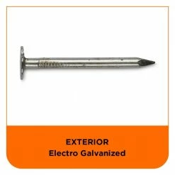 PRO-FIT 1-1/2 in. Electro Galvanized Roofing Nail 1 lb. (194-Count) 12 PRO-FIT 1-1/2 in. Electro Galvanized Roofing Nail 1 lb. (194-Count) -Biggie Sales pro fit roofing nails 132098 44 1000