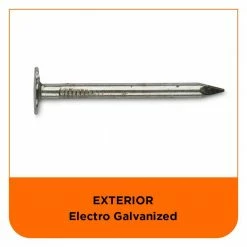 PRO-FIT 1-3/4 in Electro Galvanized Roofing Nail 1 lbs. (155-Count) 12 PRO-FIT 1-3/4 in Electro Galvanized Roofing Nail 1 lbs. (155-Count) -Biggie Sales pro fit roofing nails 132118 44 1000