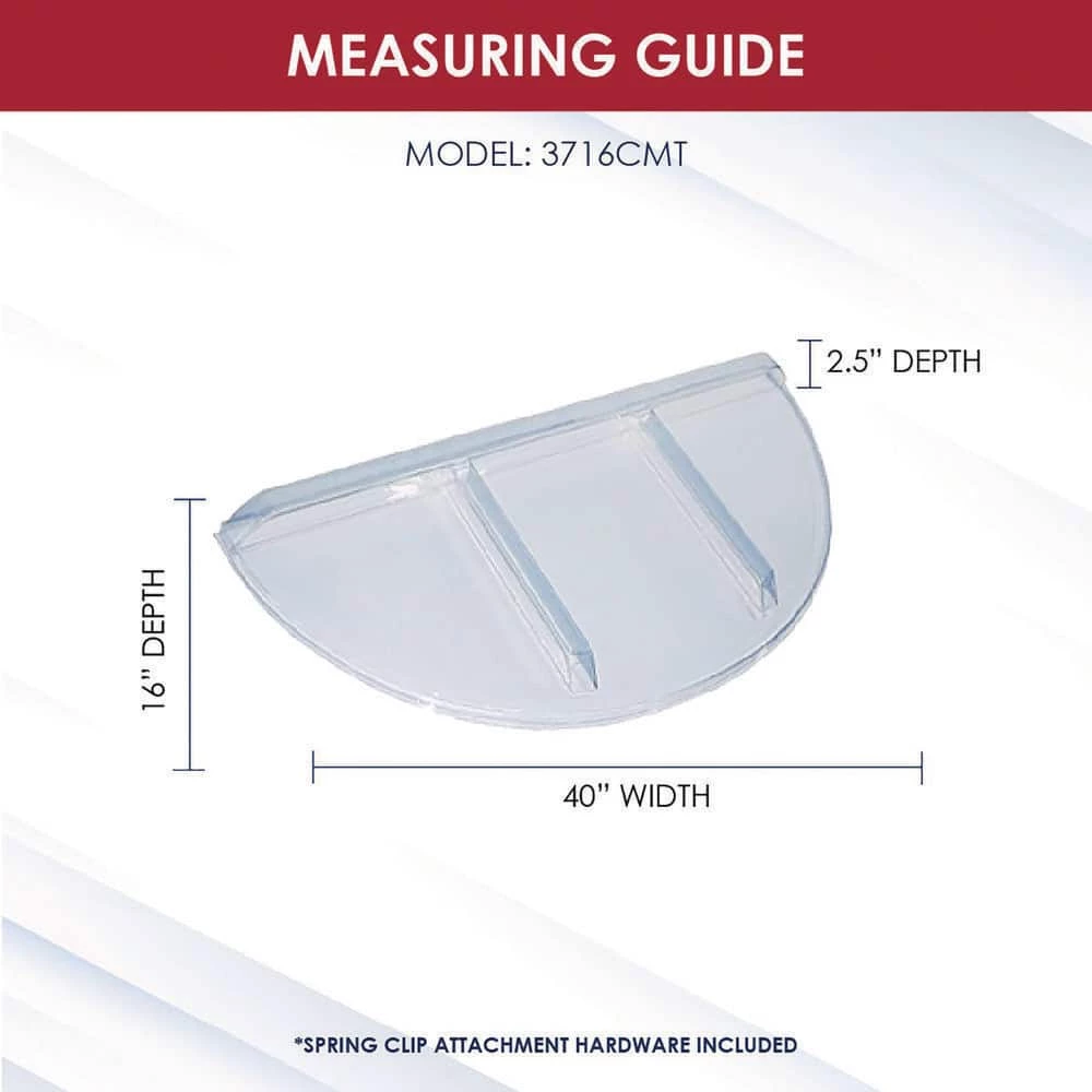 SHAPE PRODUCTS 37 in. W x 16 in. D x 2-1/2 in. H Economy Round Flat Window Well Cover 5 SHAPE PRODUCTS 37 in. W x 16 in. D x 2-1/2 in. H Economy Round Flat Window Well Cover - Image 3