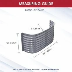 SHAPE PRODUCTS 37 in. W x 12 in. D x 18 in. H Straight Plastic Area Window Well -Biggie Sales shape products window wells accessories 3718awe 4f 1000