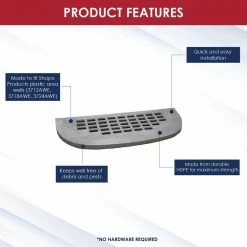 SHAPE PRODUCTS 39 in. W x 13 in. D x 1 in. H Heavy-Duty Straight Flat Grate Window Well Cover 10 SHAPE PRODUCTS 39 in. W x 13 in. D x 1 in. H Heavy-Duty Straight Flat Grate Window Well Cover -Biggie Sales shape products window wells accessories 3913egc 1f 1000