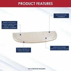 SHAPE PRODUCTS 39 in. W x 13 in. Projection Polyethylene Straight Flat Window Well Cover -Biggie Sales shape products window wells accessories 3913ewc 4f 1000