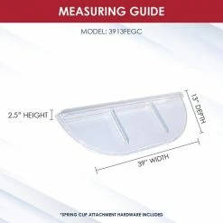 SHAPE PRODUCTS 39 in. W x 13 in. D x 2-1/2 in. H Economy Straight Flat Window Well Cover -Biggie Sales shape products window wells accessories 3913fegc 1f 1000