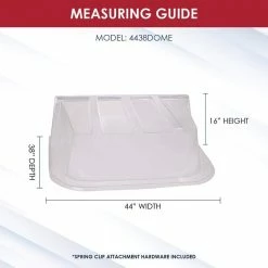 SHAPE PRODUCTS 44 in. W x 38 in. D x 16 in. H Premium Square Dome Window Well Cover 12 SHAPE PRODUCTS 44 in. W x 38 in. D x 16 in. H Premium Square Dome Window Well Cover -Biggie Sales shape products window wells accessories 4438dome 1f 1000