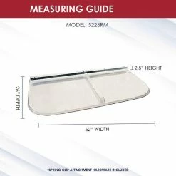 SHAPE PRODUCTS 52 in. W x 26 in. D x 2-1/2 in. H Premium Square Flat Window Well Cover -Biggie Sales shape products window wells accessories 5226rm 4f 1000