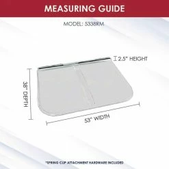 SHAPE PRODUCTS 53 in. W x 38 in. D x 2-1/2 in. H Premium Square Flat Window Well Cover -Biggie Sales shape products window wells accessories 5338rm 4f 1000