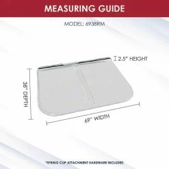 SHAPE PRODUCTS 69 in. x 38 in. Polycarbonate Rectangular Egress Cover -Biggie Sales shape products window wells accessories 6938rm 4f 1000