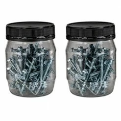 Biggie Sales 21 Venti Air #8 x 1 in. Sharp Point Zinc Plated (1/4 in. Slotted Hex Head) Screw (2 x 50-Pack)