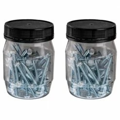 Biggie Sales 19 Venti Air #8 x 1-1/2 in. Sharp Point Zinc Plated (1/4 in. Slotted White Hex Head) Screw (2 x 50-Pack)